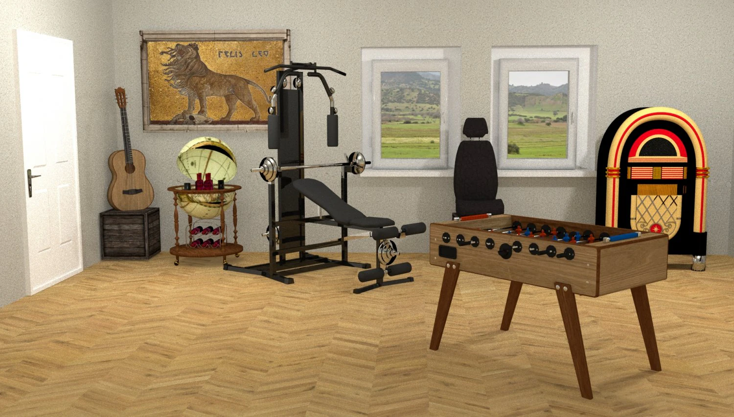 room 3D Model .c4d .max .obj .3ds .fbx .stl .blend 