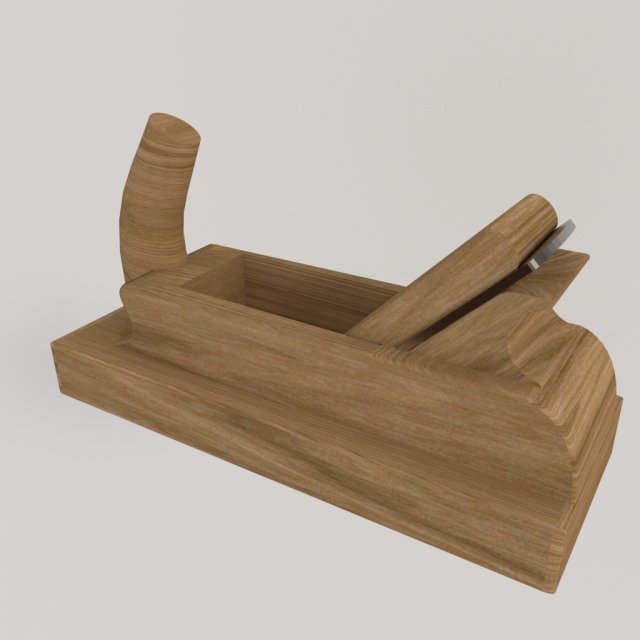 wood working plane Modello 3D .c4d .max .obj .3ds .fbx .stl .blend 