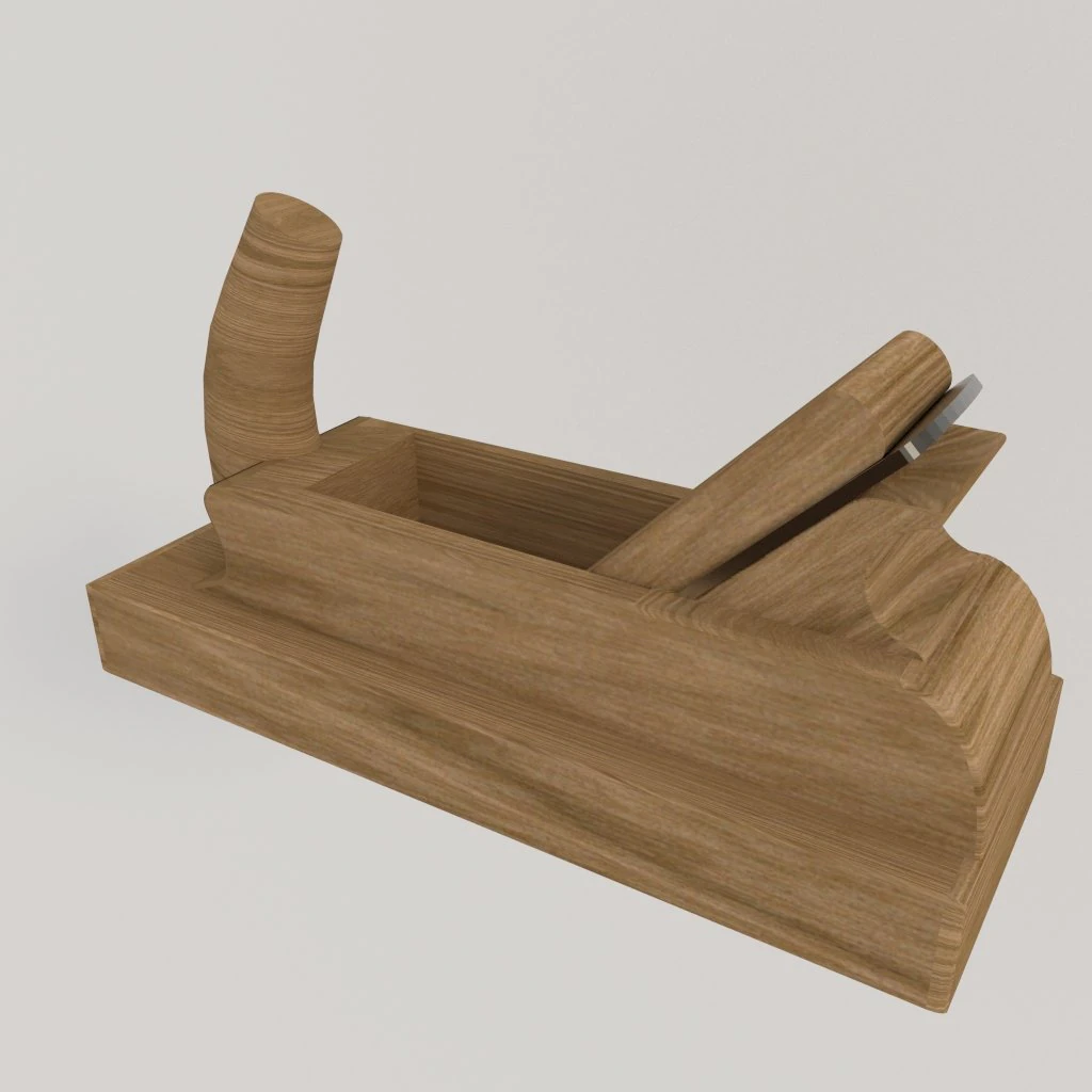 wood working plane 3D Model .c4d .max .obj .3ds .fbx .stl .blend 