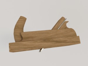 wood working plane Modello 3D