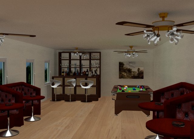 bar 3D Модель .c4d .max .obj .3ds .fbx .stl .blend 