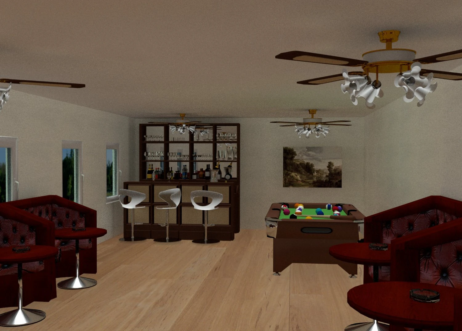 bar 3D Model .c4d .max .obj .3ds .fbx .stl .blend 