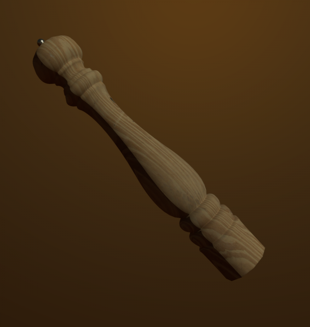 peppermill 3D Model .c4d .max .obj .3ds .fbx .stl .blend 