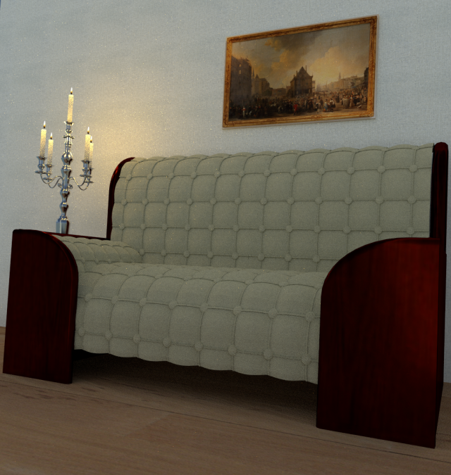 leather sofa Model 3D .c4d .max .obj .3ds .fbx .stl .blend 
