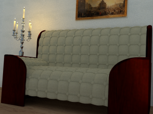 leather sofa Modelo 3D