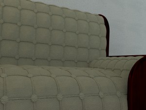 leather sofa Model 3D