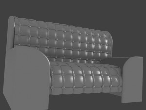 leather sofa Model 3D
