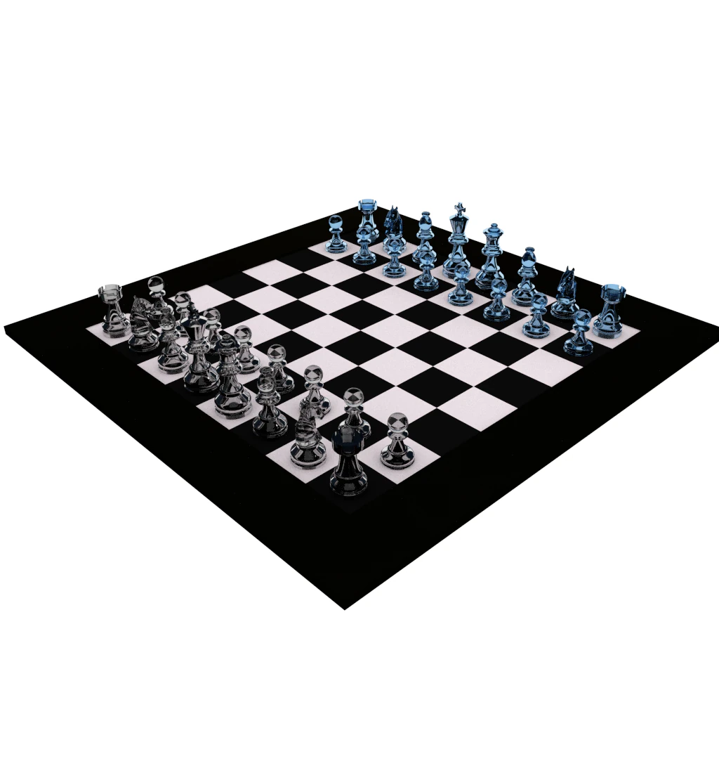 chess set 3D Model .c4d .max .obj .3ds .fbx .stl .blend 