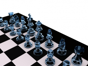 chess set Modello 3D