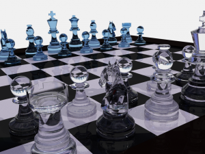 chess set Modello 3D