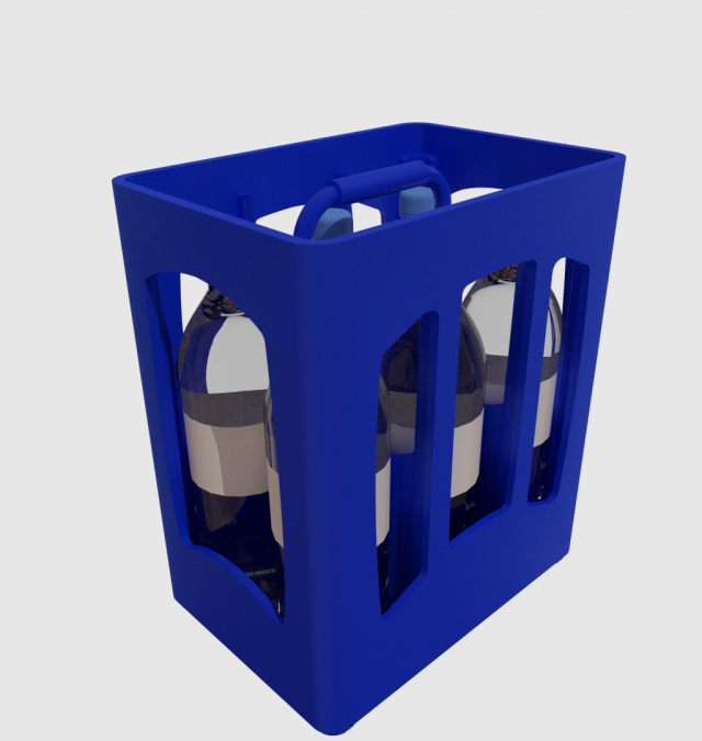 bottle crates 3D Model .c4d .max .obj .3ds .fbx .stl .blend 