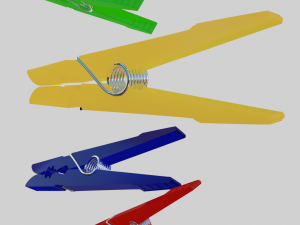 clothes peg Modello 3D