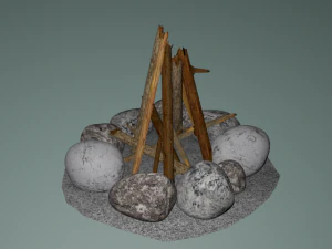 campfire 3D Model