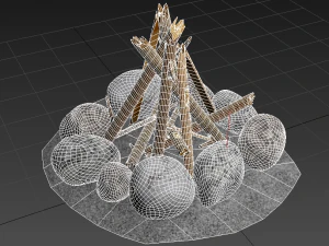 campfire 3D Model