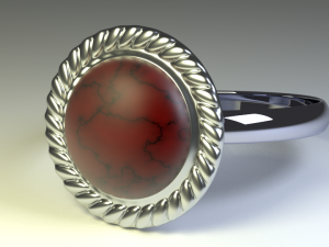 red jasper ring 3D Model