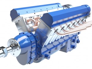 v12 aviation engine Modèle 3D