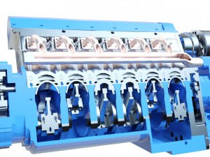 v12 aviation engine Modèle 3D