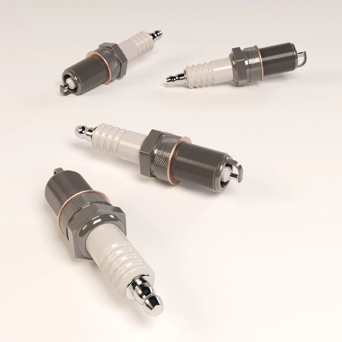 spark plug 3D Model .c4d .max .obj .3ds .fbx .stl .blend 