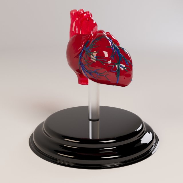 decorate heart 2 3D Model .c4d .max .obj .3ds .fbx .stl .blend 