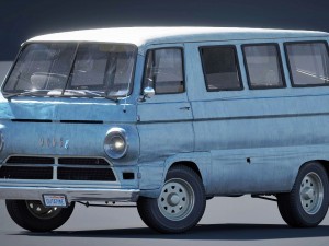 dodge van 1969 Modelo 3D