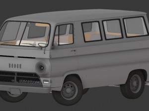 dodge van 1969 Modèle 3D