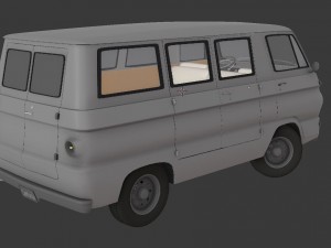 dodge van 1969 Modèle 3D