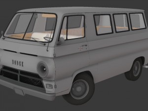dodge van 1969 Modèle 3D