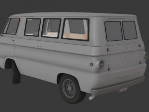 dodge van 1969 Modèle 3D