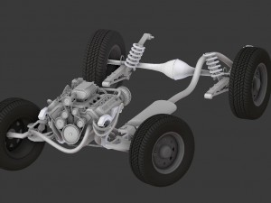dodge van 1969 Modèle 3D