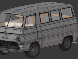dodge van 1969 Modèle 3D