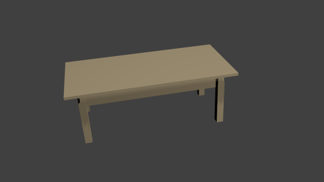 table 3D Model .c4d .max .obj .3ds .fbx .stl .blend 