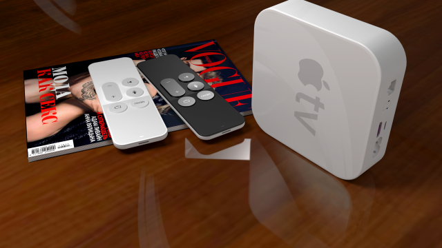 apple tv - digital media player 3D Model .c4d .max .obj .3ds .fbx .stl .blend 