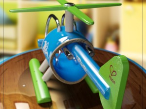 bamboo helicopter e-copter 3D Model