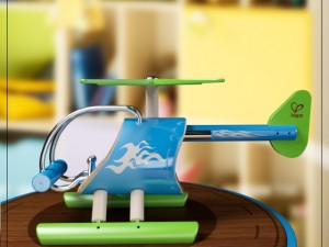bamboo helicopter e-copter 3D Model