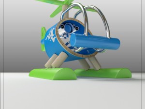 bamboo helicopter e-copter 3D Model