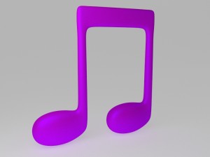 music double note 3D Модель