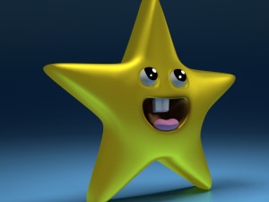 smiling star 3Dモデル