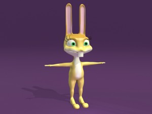cartoon bunny 3D-Modell