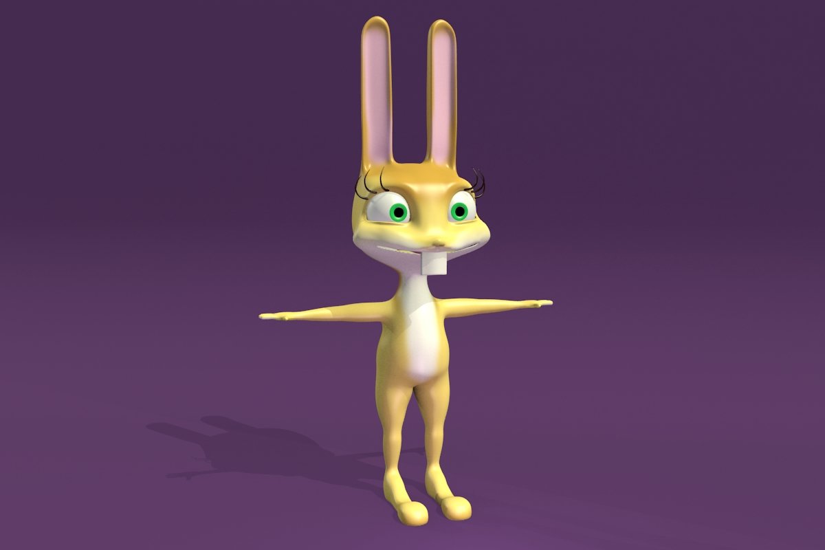 Bunny 3d. Bunny 3d model. Naughty Bunny 3d Print model.