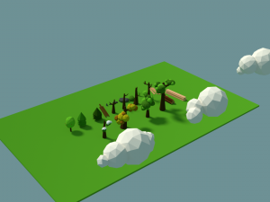 low poly nature pack Modèle 3D
