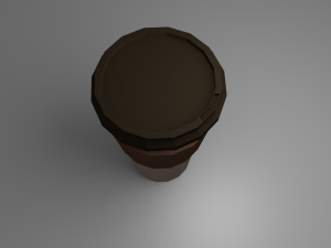 low poly coffee cup 3D 모델