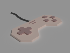lowpoly controller 3D Model