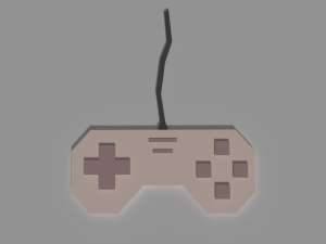 lowpoly controller Model 3D