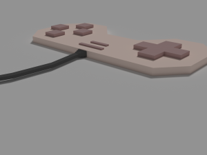 lowpoly controller Model 3D
