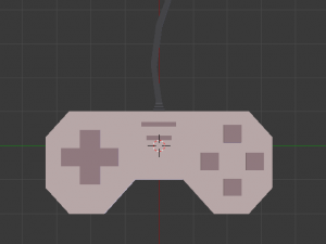 lowpoly controller Model 3D