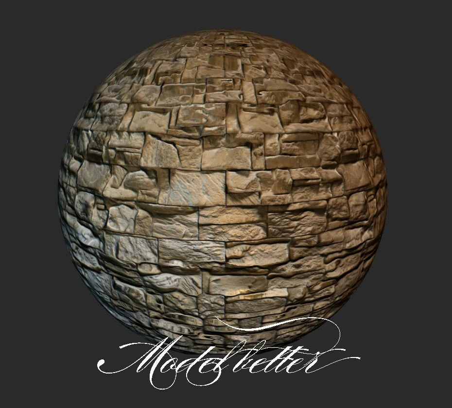 modern stone brick wall CG Textures .c4d .max .obj .3ds .fbx .stl .blend 