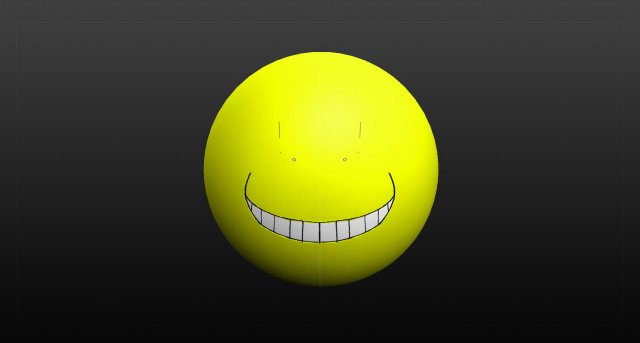 had koro sensei 3D मॉडल .c4d .max .obj .3ds .fbx .stl .blend 