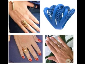 Ringschmuck 3D-Druck verdreht 3D Modell