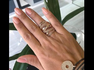 ring jewelry 3d print twisted Model 3D