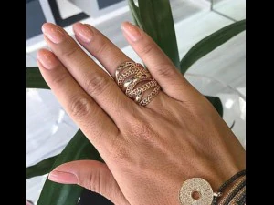 ring jewelry 3d print twisted 3D Model